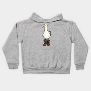 Goose in Boots Kids Hoodie